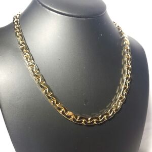 Vintage Yellow Gold Tone Mens Necklace